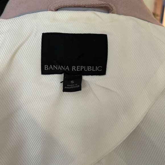 Banana Republic Melton Wool Wrap Coat | Dusty Pink | Small - Picture 9 of 12